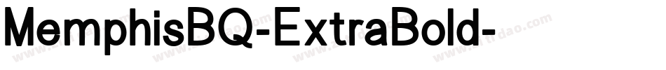 MemphisBQ-ExtraBold字体转换