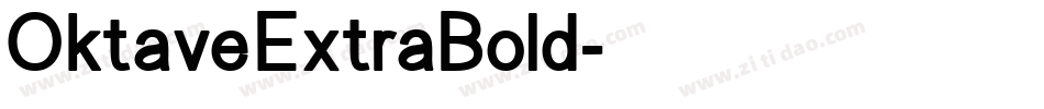 OktaveExtraBold字体转换