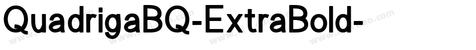 QuadrigaBQ-ExtraBold字体转换