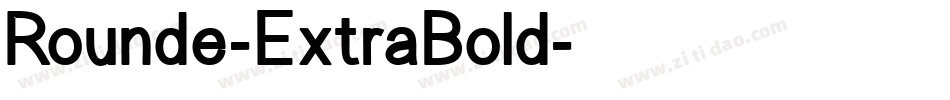 Rounde-ExtraBold字体转换