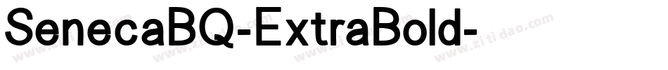 SenecaBQ-ExtraBold字体转换
