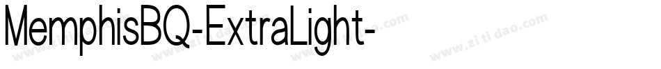 MemphisBQ-ExtraLight字体转换