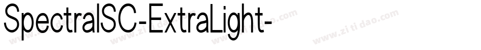 SpectralSC-ExtraLight字体转换