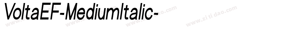 VoltaEF-MediumItalic字体转换