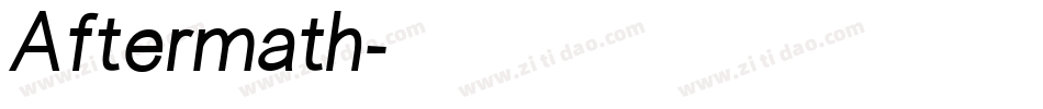 Aftermath字体转换