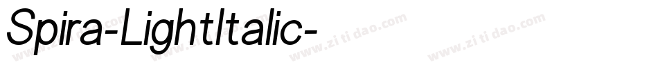 Spira-LightItalic字体转换 Spira-LightItalic字体转换