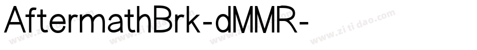 AftermathBrk-dMMR字体转换