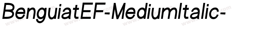 BenguiatEF-MediumItalic字体转换