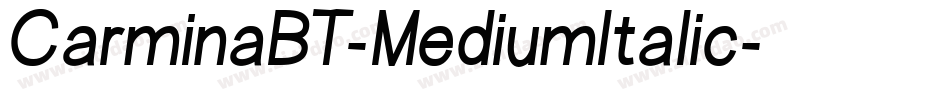 CarminaBT-MediumItalic字体转换