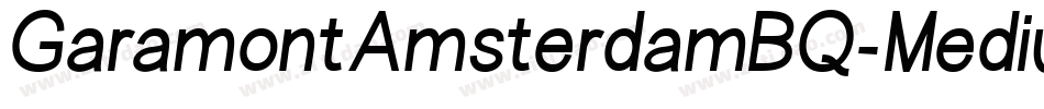 GaramontAmsterdamBQ-MediumItalic字体转换