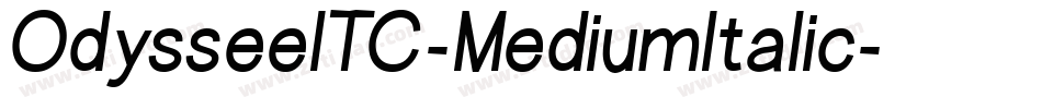 OdysseeITC-MediumItalic字体转换