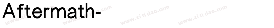 Aftermath字体转换