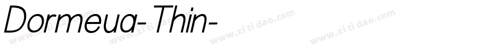 Dormeua-Thin字体转换