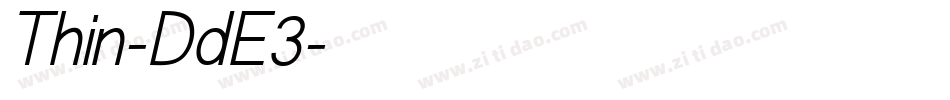 Thin-DdE3字体转换 Thin-DdE3字体转换