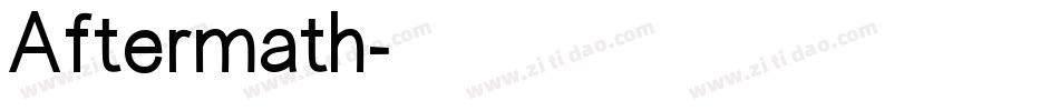 Aftermath字体转换