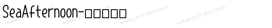 SeaAfternoon字体转换