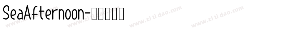 SeaAfternoon字体转换