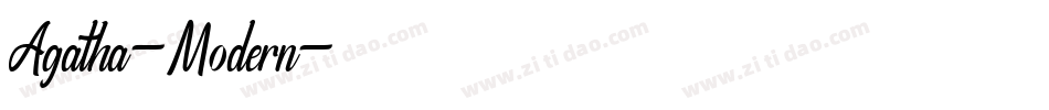 Agatha-Modern字体转换