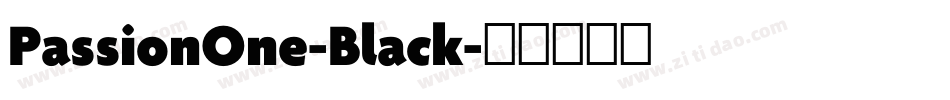 PassionOne-Black字体转换