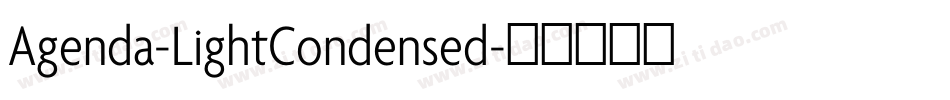 Agenda-LightCondensed字体转换
