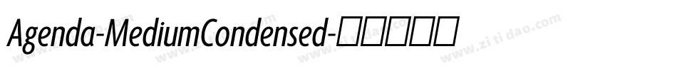Agenda-MediumCondensed字体转换