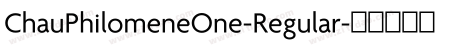 ChauPhilomeneOne-Regular字体转换