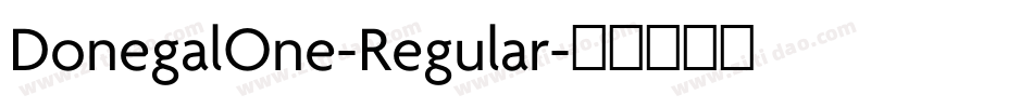 DonegalOne-Regular字体转换
