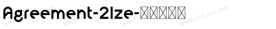 Agreement-2lze字体转换