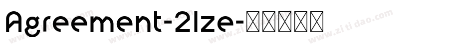 Agreement-2lze字体转换