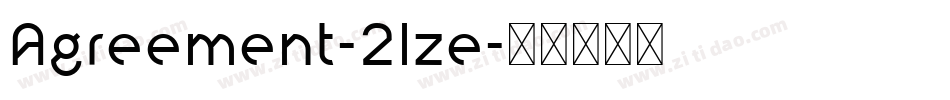 Agreement-2lze字体转换