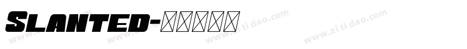 Slanted字体转换