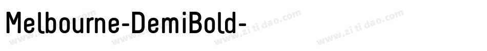Melbourne-DemiBold字体转换