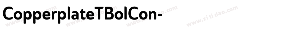 CopperplateTBolCon字体转换