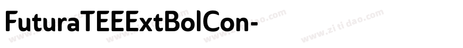 FuturaTEEExtBolCon字体转换
