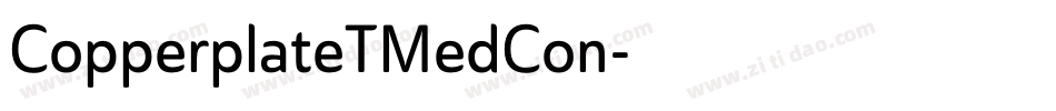 CopperplateTMedCon字体转换
