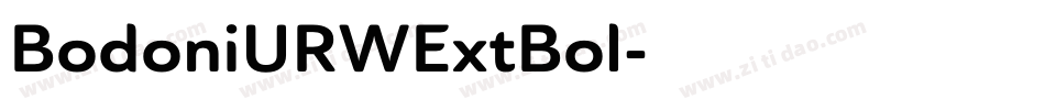BodoniURWExtBol字体转换
