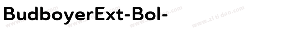 BudboyerExt-Bol字体转换