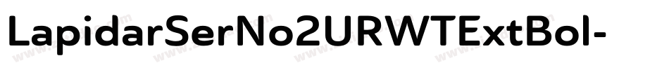 LapidarSerNo2URWTExtBol字体转换