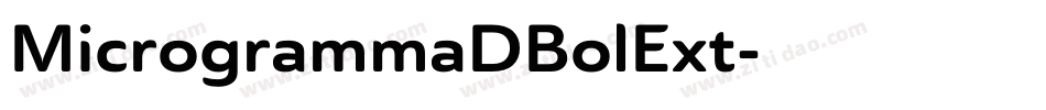 MicrogrammaDBolExt字体转换