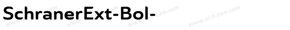 SchranerExt-Bol字体转换