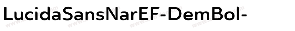 LucidaSansNarEF-DemBol字体转换
