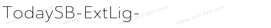 TodaySB-ExtLig字体转换