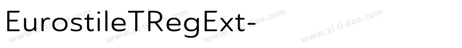 EurostileTRegExt字体转换