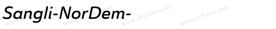 Sangli-NorDem字体转换