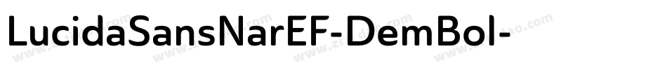 LucidaSansNarEF-DemBol字体转换