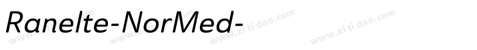 Ranelte-NorMed字体转换