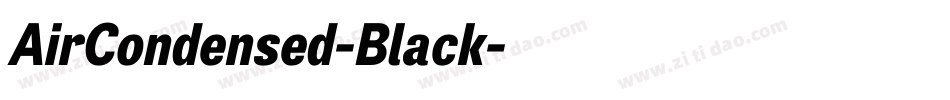 AirCondensed-Black字体转换