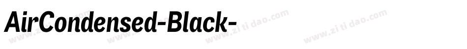 AirCondensed-Black字体转换
