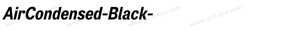 AirCondensed-Black字体转换