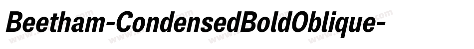 Beetham-CondensedBoldOblique字体转换